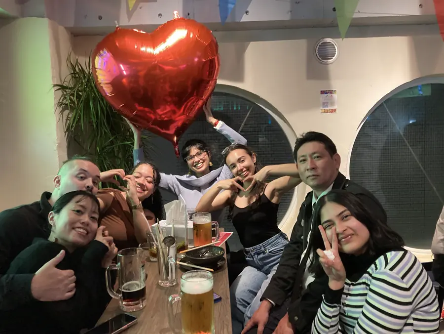 Group event with people enjoying Friendz