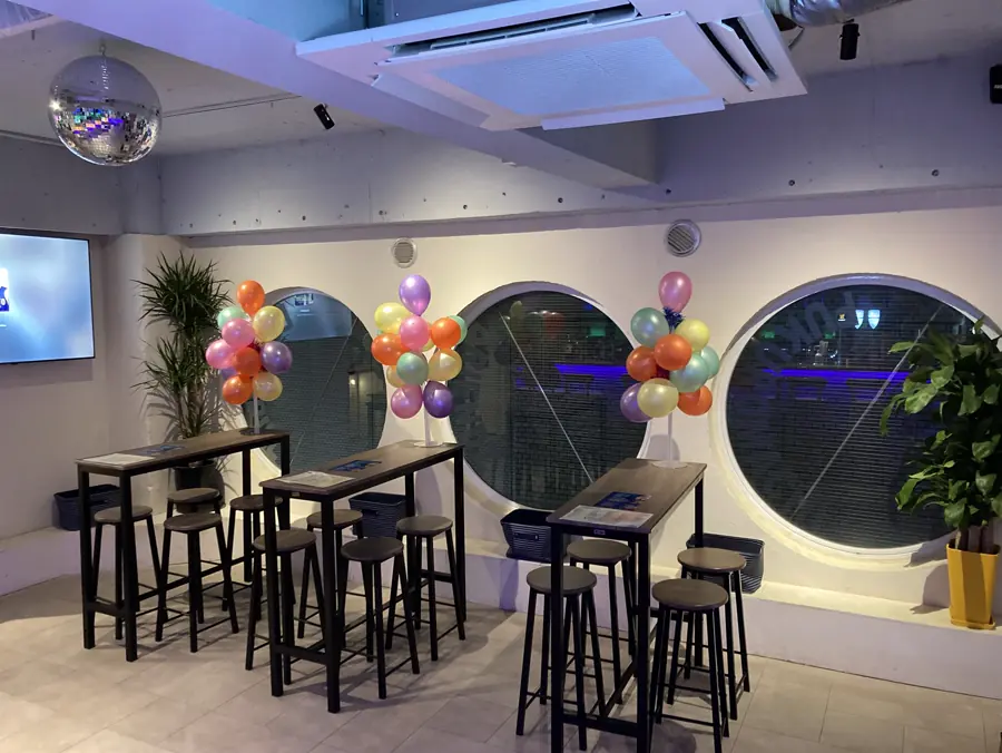 Friendz bar interior ready for a private booking