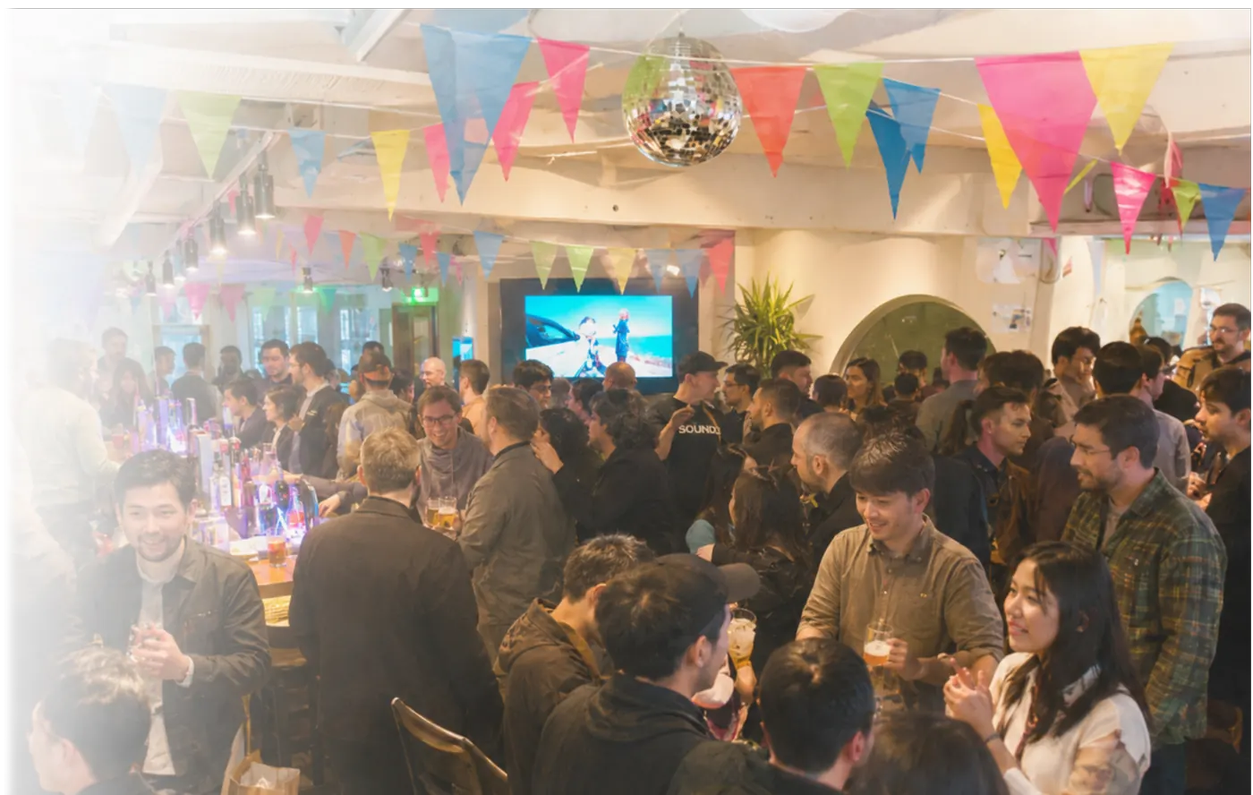 People enjoying a crowded party night at Friendz International Bar and Grill
